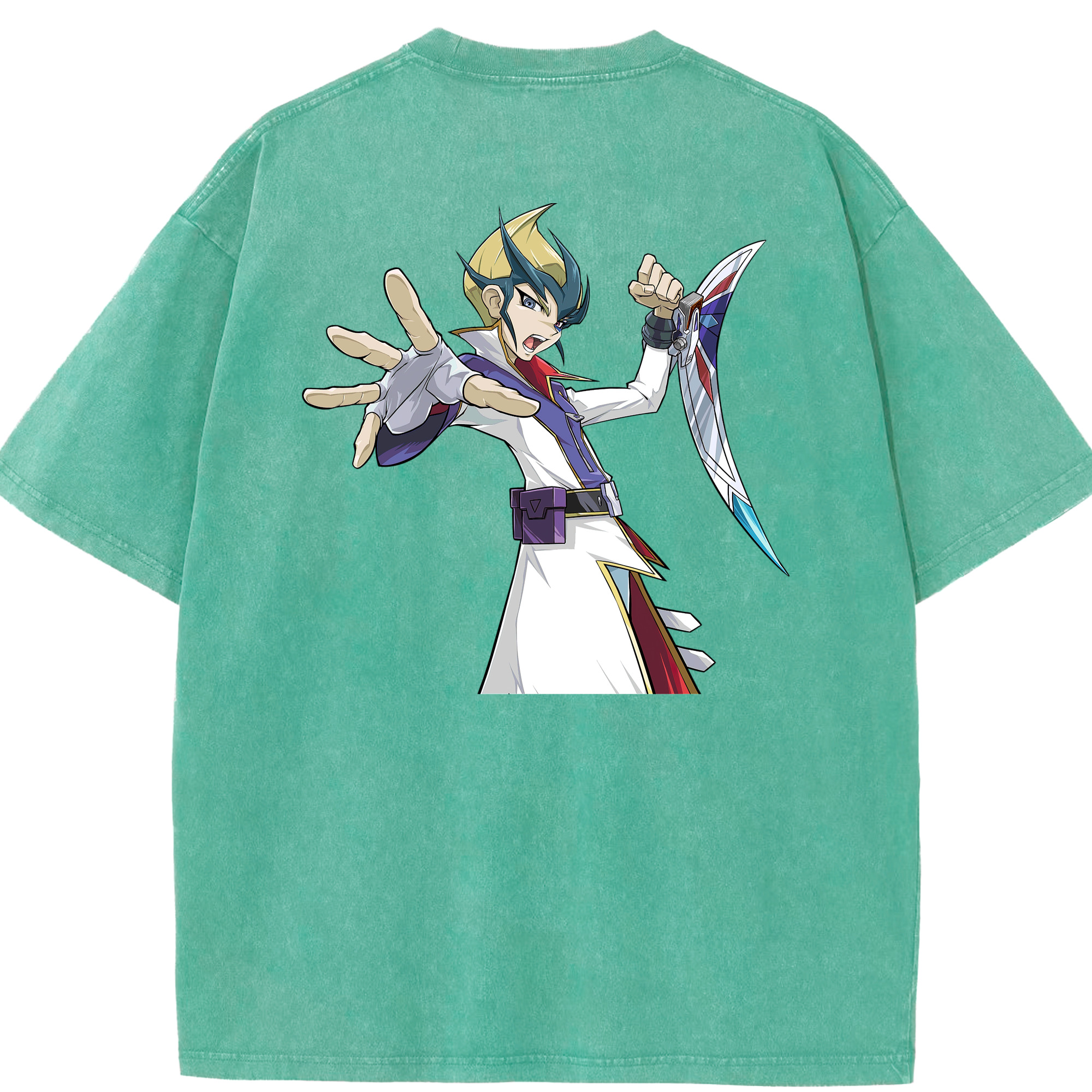 （画像用） 遊☆戯☆王 Yu-Gi-Oh! 綿100% ヴィンテージ風 半袖Tシャツ（背面プリント）